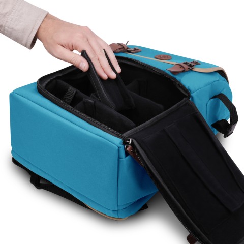 ENHANCE Full-Size Trading Card Storage Box Backpack for Playing Card Case - Full Size - Blue