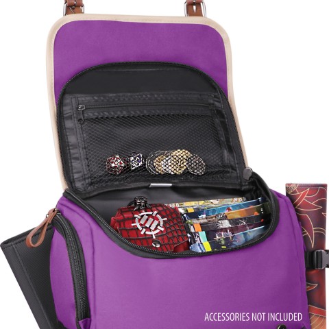 ENHANCE Full-Size Trading Card Storage Box Backpack for Playing Card Case - Full Size - Purple
