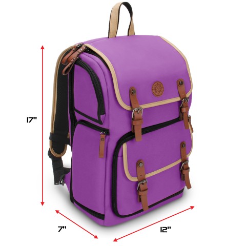 ENHANCE Full-Size Trading Card Storage Box Backpack for Playing Card Case - Full Size - Purple