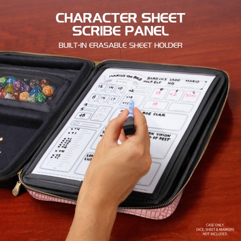 PRE-ORDER | ENHANCE Tabletop Collector's Edition RPG Organizer - DnD Binder (Dragon Pink) - Dragon Pink