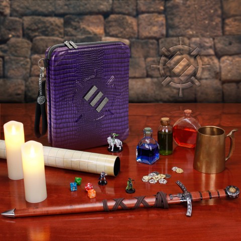 ENHANCE Tabletop Collector's Edition RPG Organizer - DnD Binder (Dragon Purple) - Dragon Purple