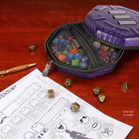 ENHANCE Collector's Edition DnD Dice Tray for up to 150 Dice (Dragon Purple) - Dragon Purple