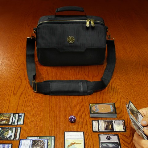 ENHANCE Trading Card Carrying Case for Magic the Gathering & Pokemon - Black