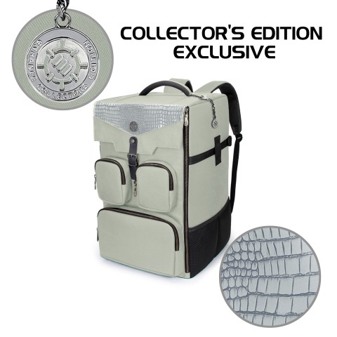 ENHANCE Collector's Edition Board Game Backpack - Game Storage (Dragon Silver) - Dragon Silver