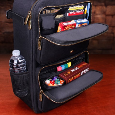 ENHANCE MTG Backpack Playing Card Case - Card Game Backpack for Deck Boxes - Black